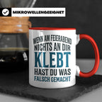 Handwerker Tasse mit lustigem Spruch Wenn nichts klebt, Gesc – Rot [farbe:rot]