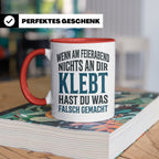 Handwerker Tasse mit lustigem Spruch Wenn nichts klebt, Gesc – Rot [farbe:rot]