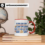 A Ram Sam Sam Tasse mit Kinderlied Spruch Guli Guli als Gesc – Rot [farbe:rot]