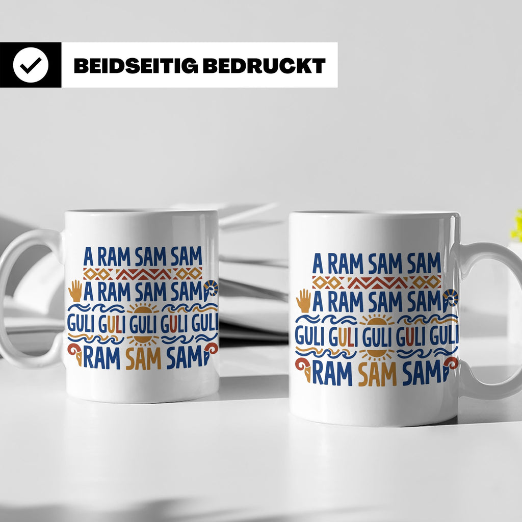 A Ram Sam Sam Tasse mit Kinderlied Spruch Guli Guli als Gesc – Weiß [farbe:weiß]