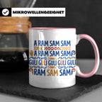 A Ram Sam Sam Tasse mit Kinderlied Spruch Guli Guli als Gesc – Rosa [farbe:rosa]