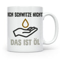 Mechaniker Tasse mit Spruch Ich schwitze nicht das ist Öl |  – Weiß [farbe:weiß]