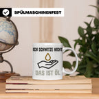 Mechaniker Tasse mit Spruch Ich schwitze nicht das ist Öl |  – Weiß [farbe:weiß]