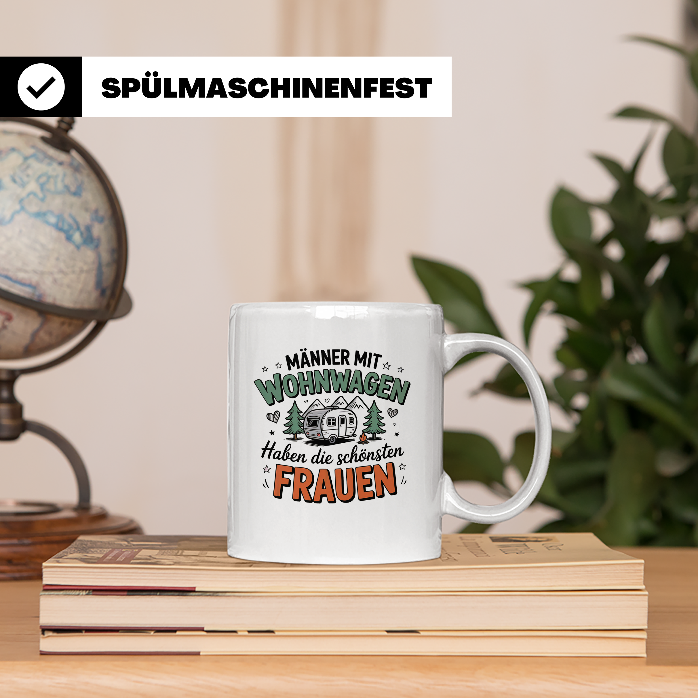 Wohnwagen Männer Tasse: Camping Liebe, Camper Sprüche, Outdo – Weiß [farbe:weiß]