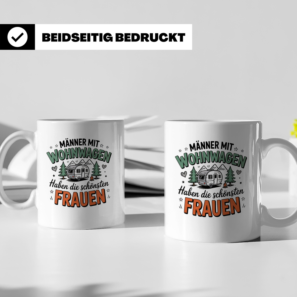 Wohnwagen Männer Tasse: Camping Liebe, Camper Sprüche, Outdo – Weiß [farbe:weiß]
