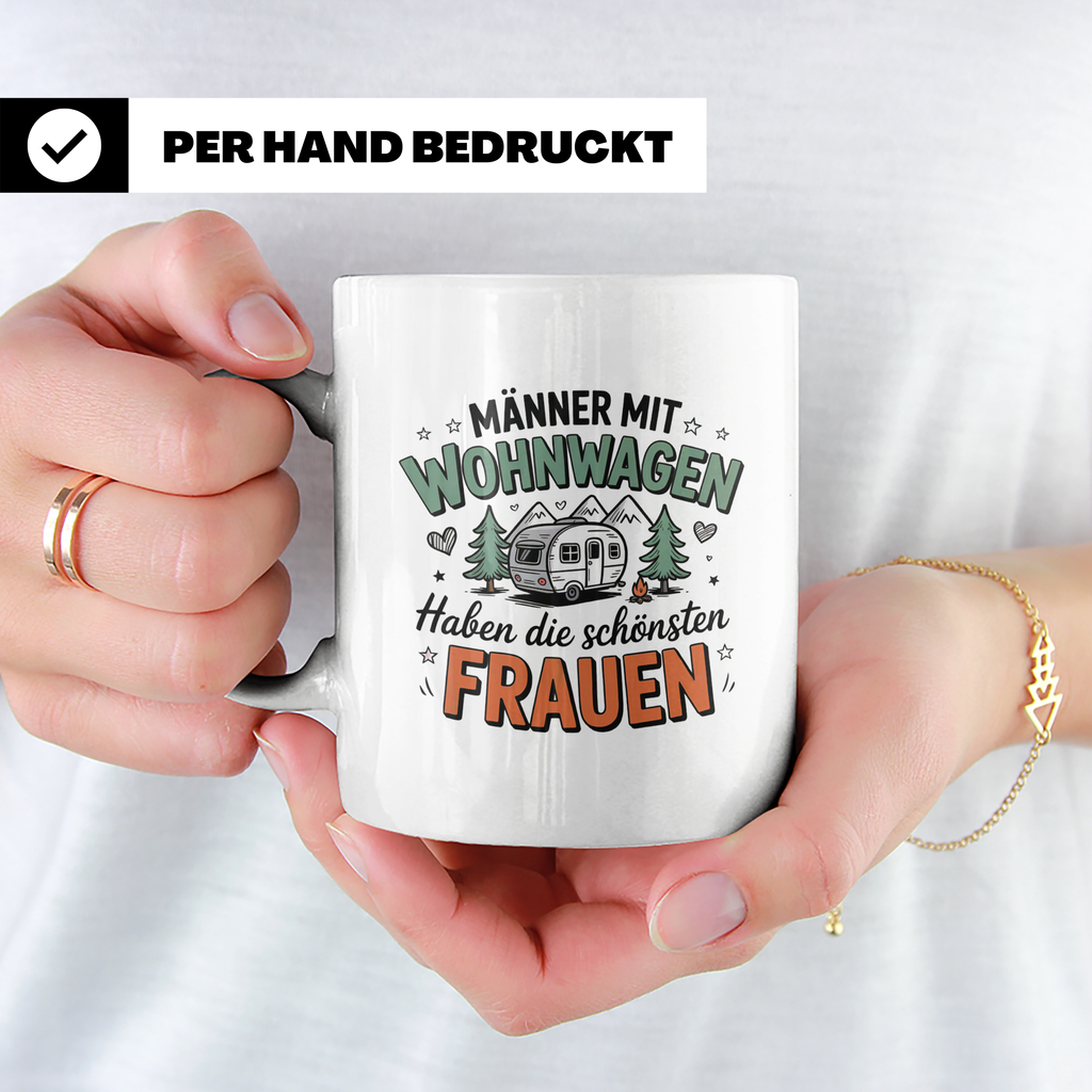 Wohnwagen Männer Tasse: Camping Liebe, Camper Sprüche, Outdo – Weiß [farbe:weiß]
