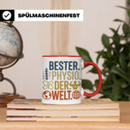 Bester Physio der Welt Tasse Geschenk für Physiotherapeut Da – Rot [farbe:rot]