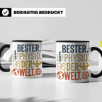 Bester Physio der Welt Tasse Geschenk für Physiotherapeut Da – Schwarz [farbe:schwarz]