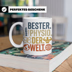 Bester Physio der Welt Tasse Geschenk für Physiotherapeut Da – Weiß [farbe:weiß]