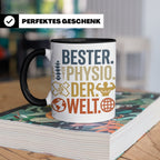 Bester Physio der Welt Tasse Geschenk für Physiotherapeut Da – Schwarz [farbe:schwarz]