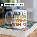 Bester Physio der Welt Tasse Geschenk für Physiotherapeut Da – Blau [farbe:blau]