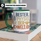 Bester Physio der Welt Tasse Geschenk für Physiotherapeut Da – Grün [farbe:grün]