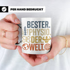 Bester Physio der Welt Tasse Geschenk für Physiotherapeut Da – Weiß [farbe:weiß]