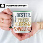 Bester Physio der Welt Tasse Geschenk für Physiotherapeut Da – Grün [farbe:grün]