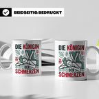 Tasse Physiotherapeutin Königin der Schmerzen lustiger Spruc – Weiß [farbe:weiß]