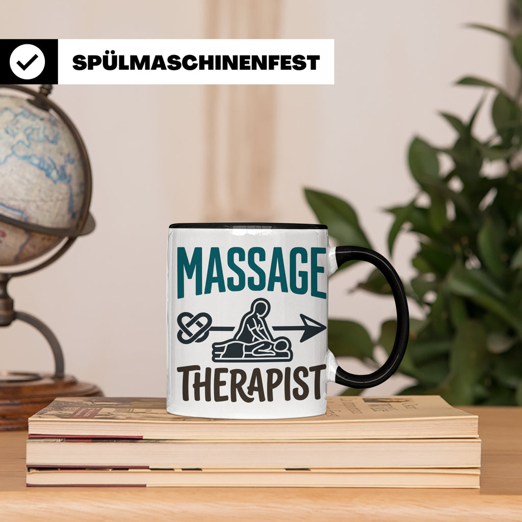 Massage Therapist Tasse Geschenk für Masseur, Physiotherapeu – Schwarz [farbe:schwarz]