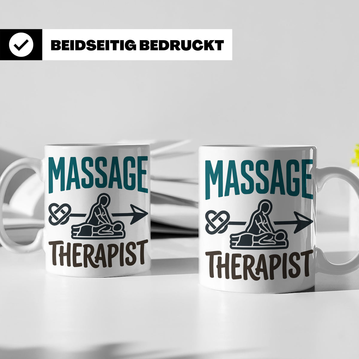 Massage Therapist Tasse Geschenk für Masseur, Physiotherapeu – Weiß [farbe:weiß]