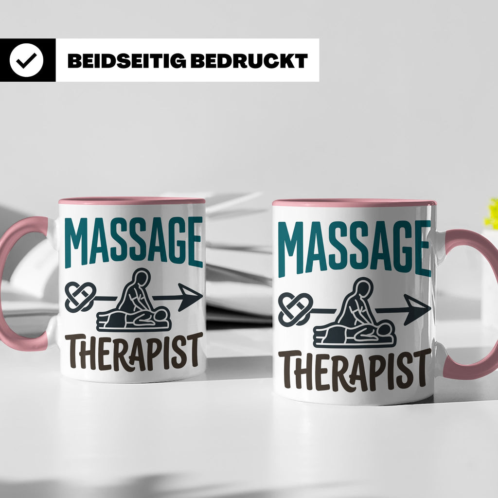 Massage Therapist Tasse Geschenk für Masseur, Physiotherapeu – Rosa [farbe:rosa]