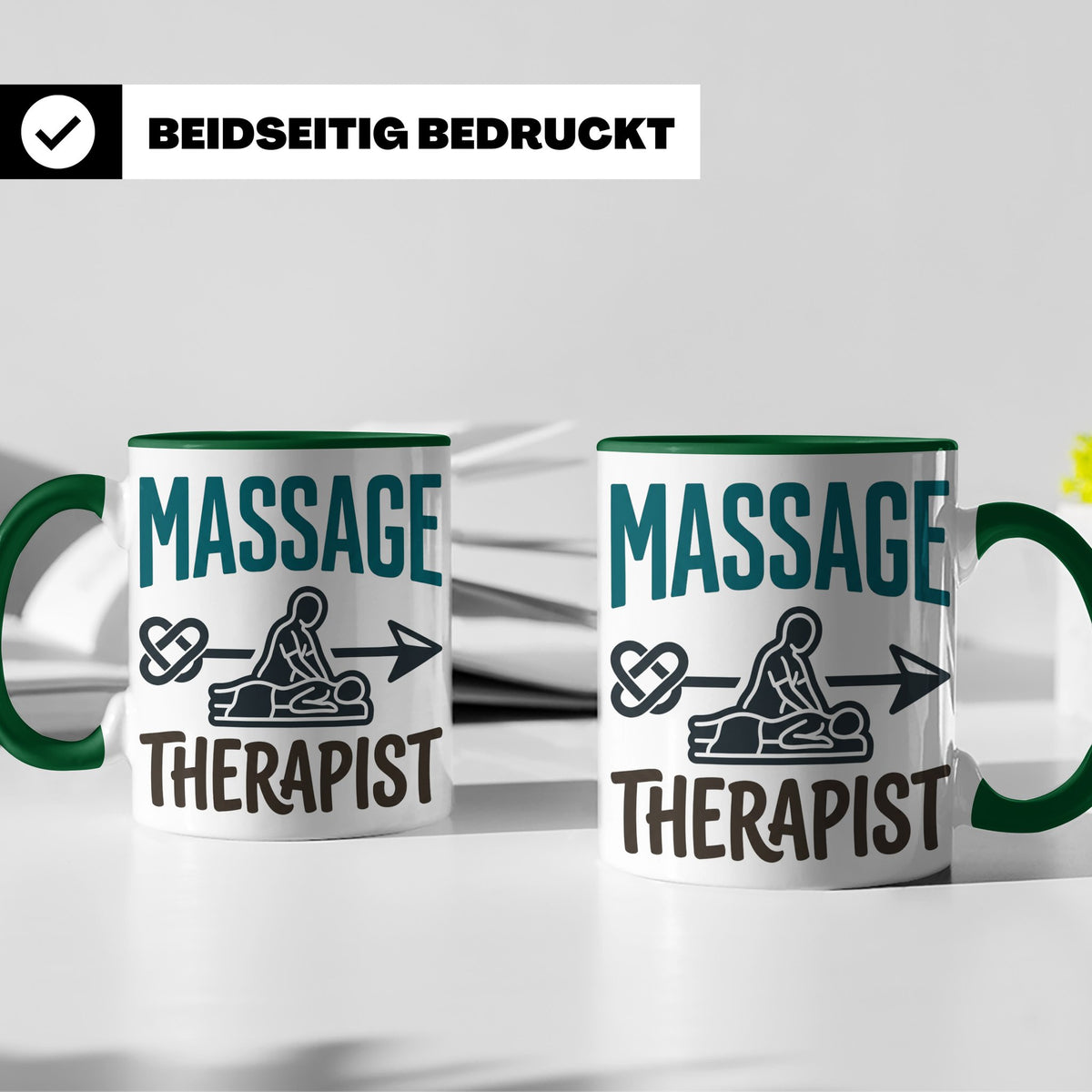 Massage Therapist Tasse Geschenk für Masseur, Physiotherapeu – Grün [farbe:grün]
