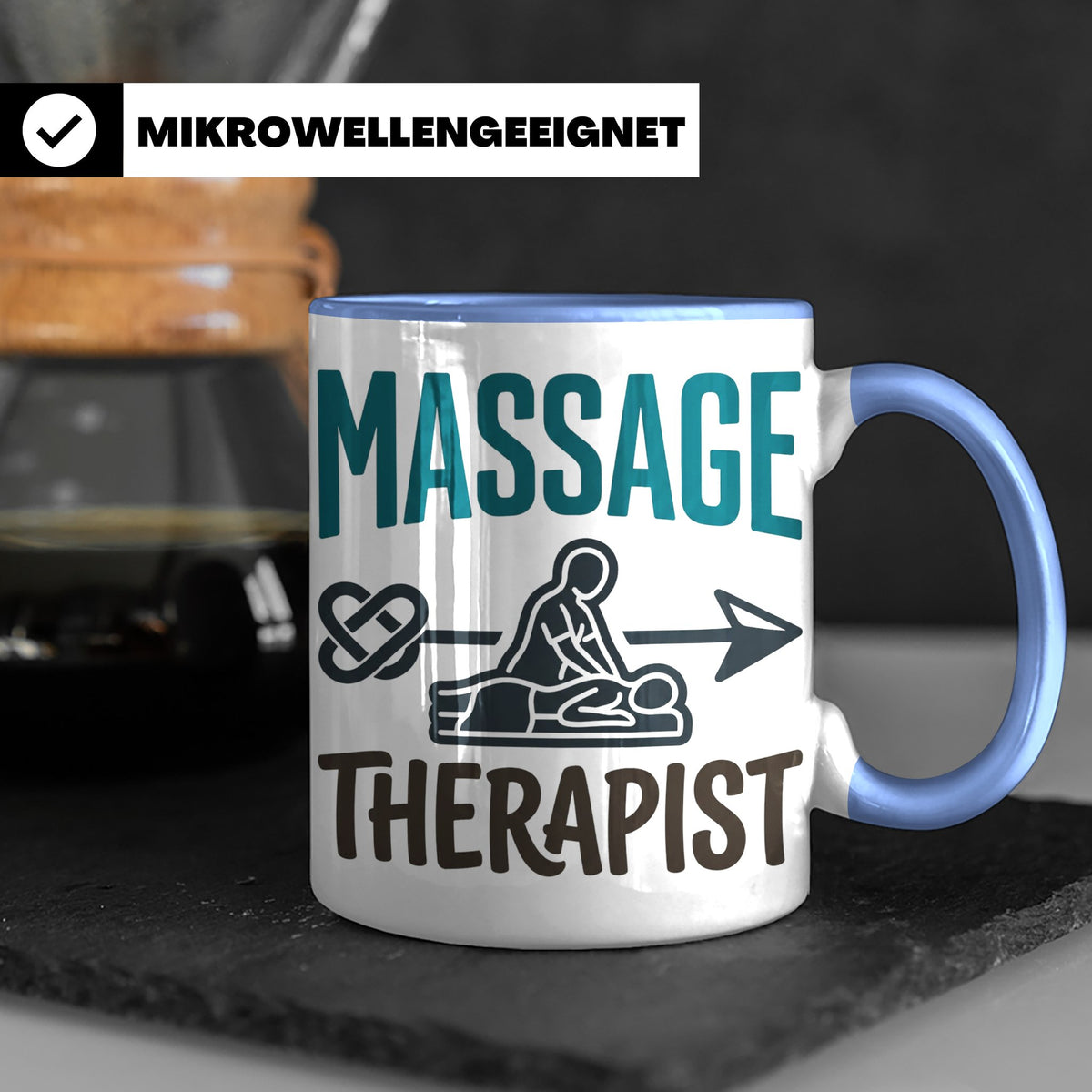 Massage Therapist Tasse Geschenk für Masseur, Physiotherapeu – Blau [farbe:blau]