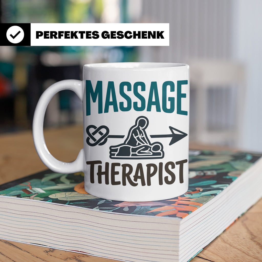 Massage Therapist Tasse Geschenk für Masseur, Physiotherapeu – Weiß [farbe:weiß]