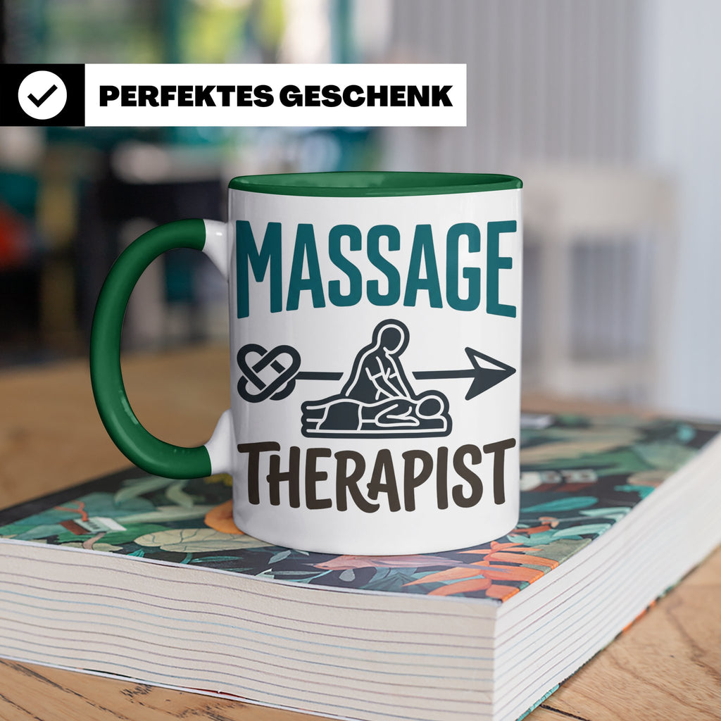Massage Therapist Tasse Geschenk für Masseur, Physiotherapeu – Grün [farbe:grün]