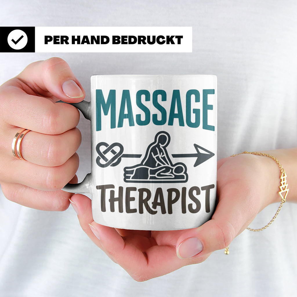 Massage Therapist Tasse Geschenk für Masseur, Physiotherapeu – Weiß [farbe:weiß]