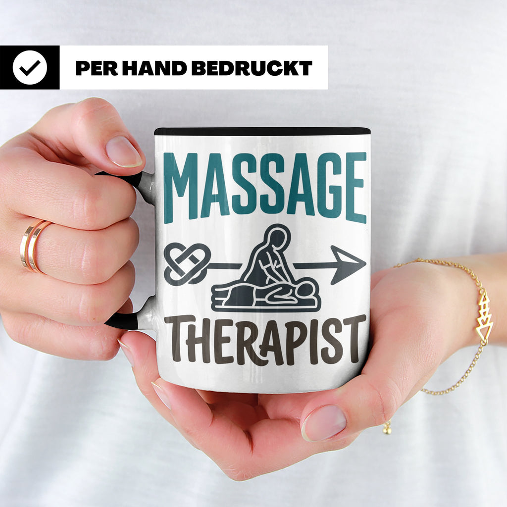 Massage Therapist Tasse Geschenk für Masseur, Physiotherapeu – Schwarz [farbe:schwarz]