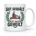 Physiotherapeut Tasse 'Gut gequält ist halb geheilt' | Lusti – Weiß [farbe:weiß]