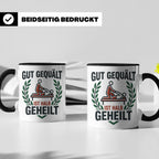 Physiotherapeut Tasse 'Gut gequält ist halb geheilt' | Lusti – Schwarz [farbe:schwarz]