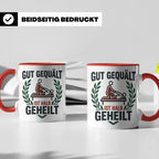 Physiotherapeut Tasse 'Gut gequält ist halb geheilt' | Lusti – Rot [farbe:rot]