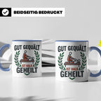 Physiotherapeut Tasse 'Gut gequält ist halb geheilt' | Lusti – Blau [farbe:blau]