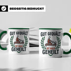 Physiotherapeut Tasse 'Gut gequält ist halb geheilt' | Lusti – Grün [farbe:grün]