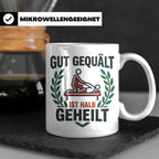 Physiotherapeut Tasse 'Gut gequält ist halb geheilt' | Lusti – Weiß [farbe:weiß]