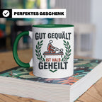 Physiotherapeut Tasse 'Gut gequält ist halb geheilt' | Lusti – Grün [farbe:grün]