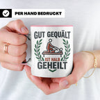 Physiotherapeut Tasse 'Gut gequält ist halb geheilt' | Lusti – Rosa [farbe:rosa]