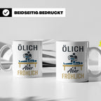 Physiotherapeut Tasse mit Spruch Ölich Aber Fröhlich, lustig – Weiß [farbe:weiß]