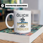 Physiotherapeut Tasse mit Spruch Ölich Aber Fröhlich, lustig – Weiß [farbe:weiß]