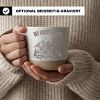 Berghütte Tasse My Happy Place - Lustiges Geschenk für Wanderer & Berg – Bild 2