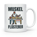 Muskel Flüsterer Tasse für Physiotherapeut & Masseur, Lustig – Weiß [farbe:weiß]