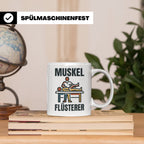 Muskel Flüsterer Tasse für Physiotherapeut & Masseur, Lustig – Weiß [farbe:weiß]