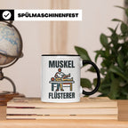 Muskel Flüsterer Tasse für Physiotherapeut & Masseur, Lustig – Schwarz [farbe:schwarz]