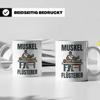 Muskel Flüsterer Tasse für Physiotherapeut & Masseur, Lustig – Weiß [farbe:weiß]