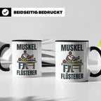 Muskel Flüsterer Tasse für Physiotherapeut & Masseur, Lustig – Schwarz [farbe:schwarz]