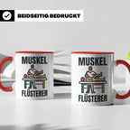 Muskel Flüsterer Tasse für Physiotherapeut & Masseur, Lustig – Rot [farbe:rot]