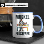 Muskel Flüsterer Tasse für Physiotherapeut & Masseur, Lustig – Blau [farbe:blau]