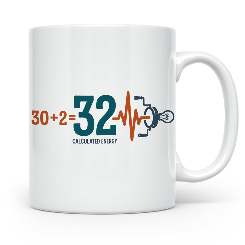 Gate 32 Human Design Tasse Calculated Energy Kaffeebecher, B – Weiß [farbe:weiß]