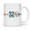 Gate 32 Human Design Tasse Calculated Energy Kaffeebecher, B – Weiß [farbe:weiß]