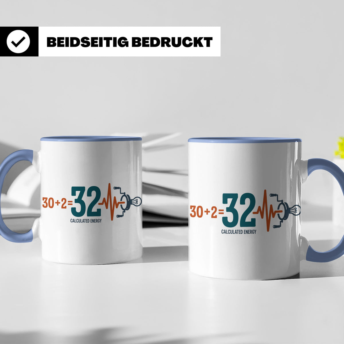 Gate 32 Human Design Tasse Calculated Energy Kaffeebecher, B – Blau [farbe:blau]