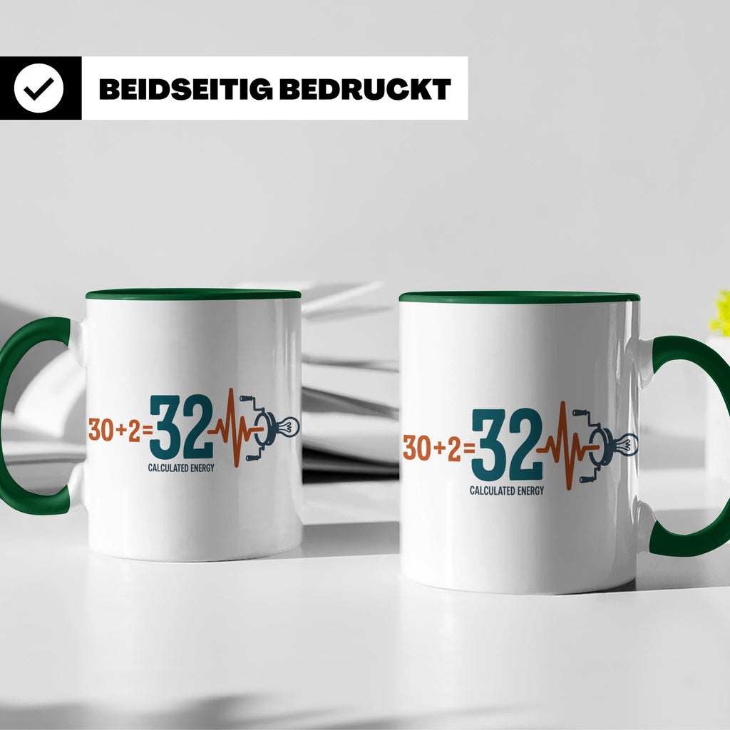 Gate 32 Human Design Tasse Calculated Energy Kaffeebecher, B – Grün [farbe:grün]